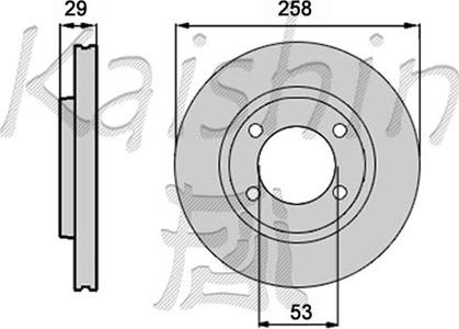 Kaishin CBR411 - Brake Disc autospares.lv