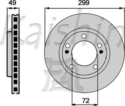 Kaishin CBR418 - Brake Disc autospares.lv