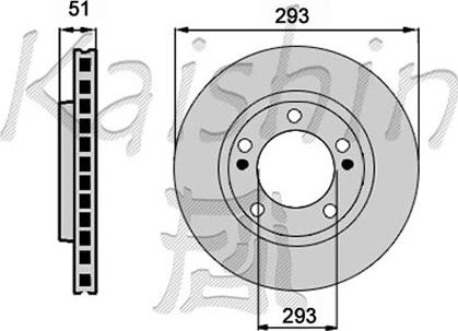 Kaishin CBR413 - Brake Disc autospares.lv