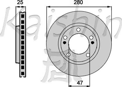 Kaishin CBR412 - Brake Disc autospares.lv