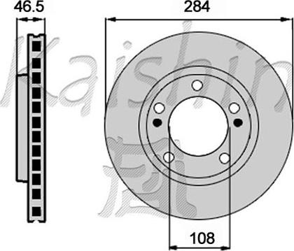 Kaishin CBR484 - Brake Disc autospares.lv