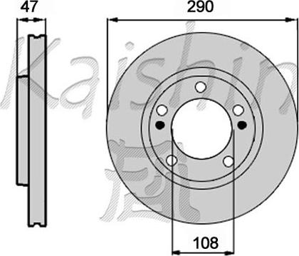 Kaishin CBR483 - Brake Disc autospares.lv