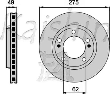 Kaishin CBR431 - Brake Disc autospares.lv