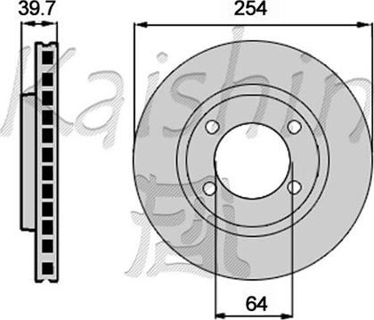 Kaishin CBR438 - Brake Disc autospares.lv