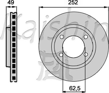 Kaishin CBR432 - Brake Disc autospares.lv