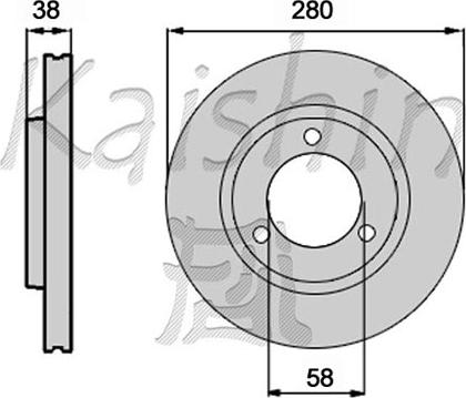 Kaishin CBR437 - Brake Disc autospares.lv