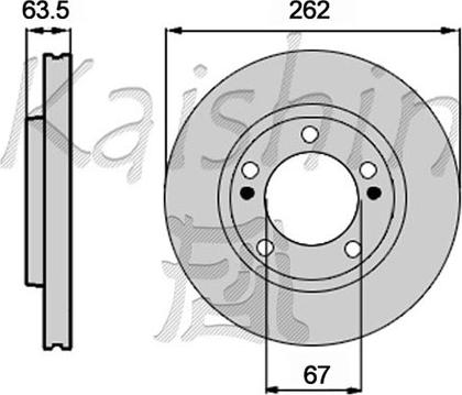 Kaishin CBR478 - Brake Disc autospares.lv