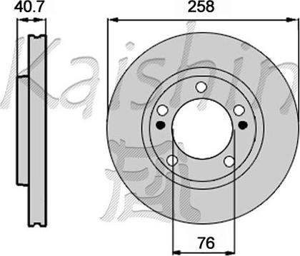 Kaishin CBR472 - Brake Disc autospares.lv