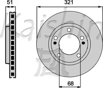 Kaishin CBR548 - Brake Disc autospares.lv