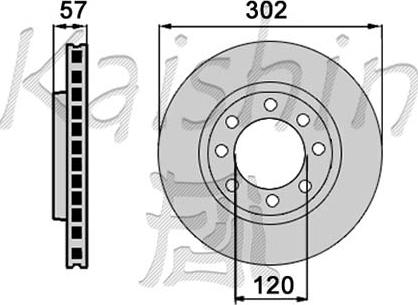 Kaishin CBR565 - Brake Disc autospares.lv