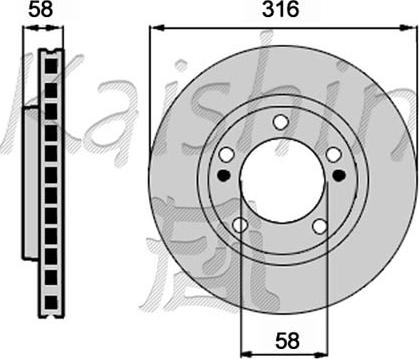 Kaishin CBR505 - Brake Disc autospares.lv