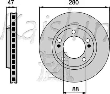 Kaishin CBR518 - Brake Disc autospares.lv