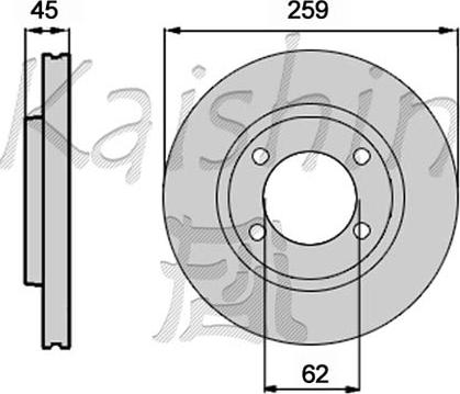 Kaishin CBR512 - Brake Disc autospares.lv