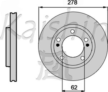 Kaishin CBR534 - Brake Disc autospares.lv