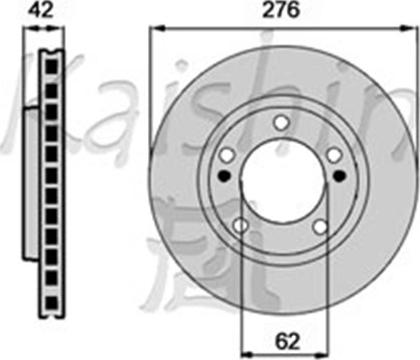 Kaishin CBR528 - Brake Disc autospares.lv