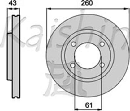 Kaishin CBR571 - Brake Disc autospares.lv