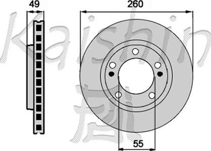 Kaishin CBR099 - Brake Disc autospares.lv