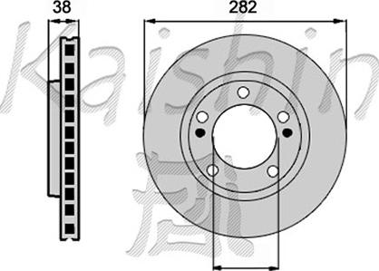 Kaishin CBR059 - Brake Disc autospares.lv