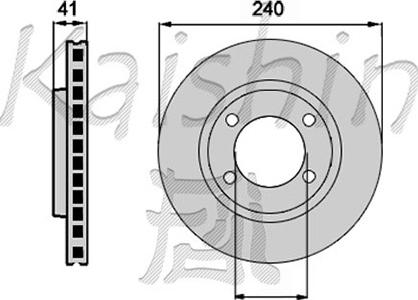 Kaishin CBR056 - Brake Disc autospares.lv