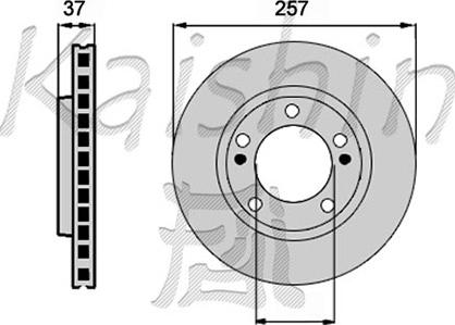 Kaishin CBR061 - Brake Disc autospares.lv