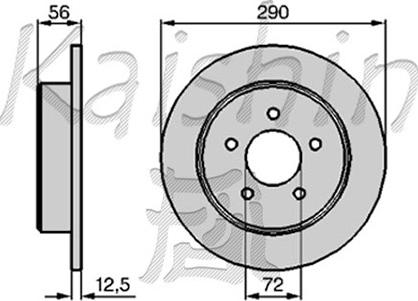 Kaishin CBR062 - Brake Disc autospares.lv