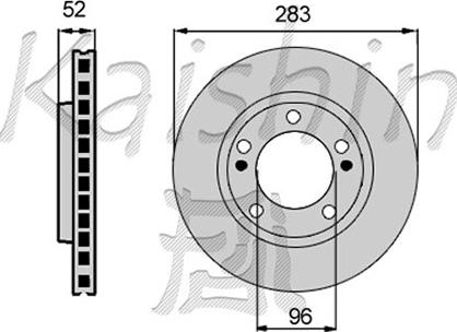 Kaishin CBR009 - Brake Disc autospares.lv