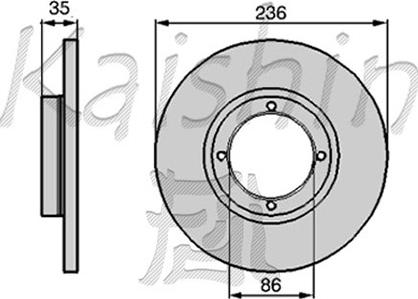 Kaishin CBR001 - Brake Disc autospares.lv