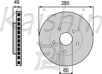 Kaishin CBR003 - Brake Disc autospares.lv