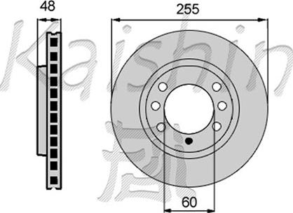 Kaishin CBR002 - Brake Disc autospares.lv