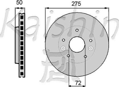 Kaishin CBR007 - Brake Disc autospares.lv