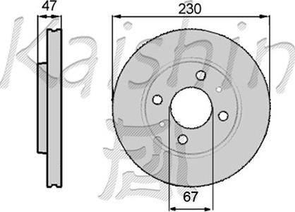 Kaishin CBR016 - Brake Disc autospares.lv