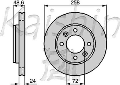 Kaishin CBR013 - Brake Disc autospares.lv