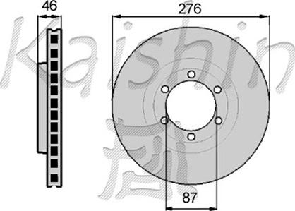 Kaishin CBR012 - Brake Disc autospares.lv