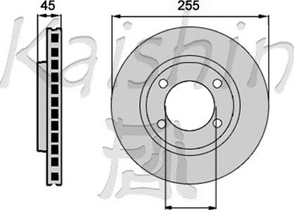 Kaishin CBR081 - Brake Disc autospares.lv