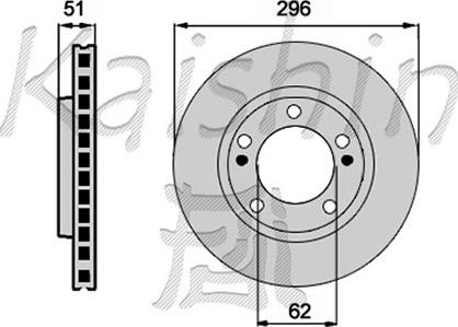 Kaishin CBR088 - Brake Disc autospares.lv