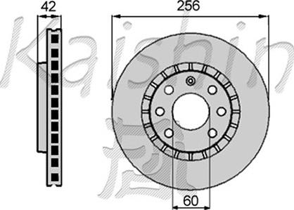 Kaishin CBR038 - Brake Disc autospares.lv