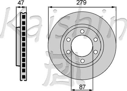 Kaishin CBR033 - Brake Disc autospares.lv