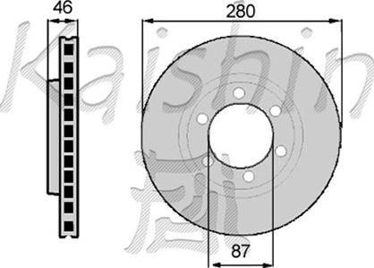 Kaishin CBR024 - Brake Disc autospares.lv