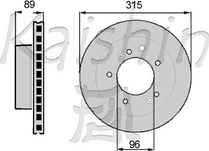 Kaishin CBR025 - Brake Disc autospares.lv