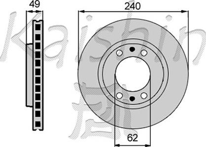 Kaishin CBR021 - Brake Disc autospares.lv