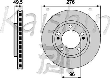 Kaishin CBR071 - Brake Disc autospares.lv