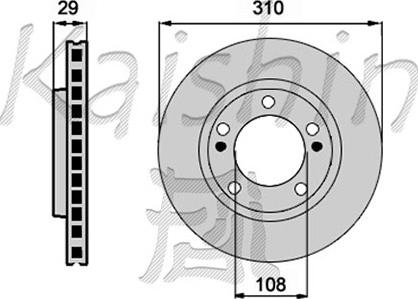 Kaishin CBR194 - Brake Disc autospares.lv