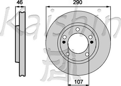 Kaishin CBR191 - Brake Disc autospares.lv