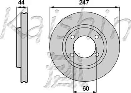 Kaishin CBR148 - Brake Disc autospares.lv