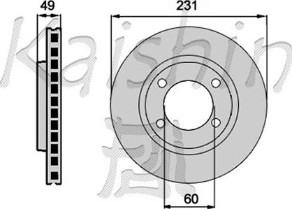 Kaishin CBR159 - Brake Disc autospares.lv