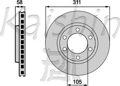 Kaishin CBR154 - Brake Disc autospares.lv