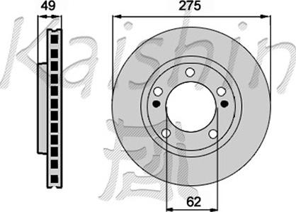 Kaishin CBR156 - Brake Disc autospares.lv