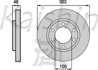 Kaishin CBR108 - Brake Disc autospares.lv