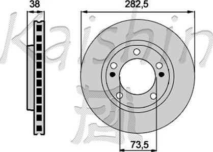 Kaishin CBR118 - Brake Disc autospares.lv