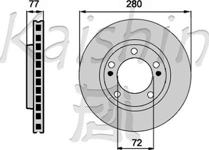 Kaishin CBR131 - Brake Disc autospares.lv